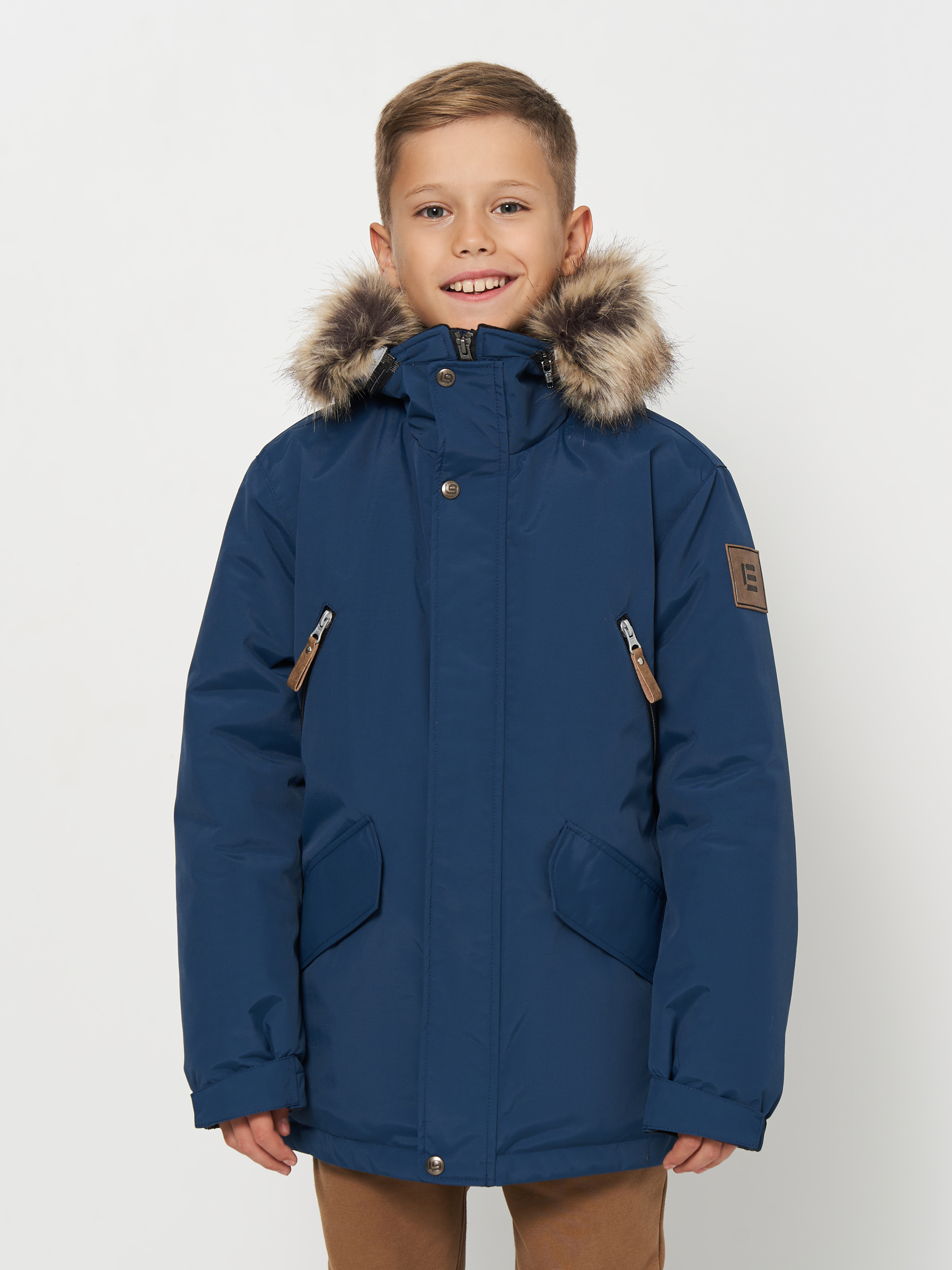 Акція на Підліткова зимова куртка-парка для хлопчика Lenne Jarko 23369-669 170 см від Rozetka