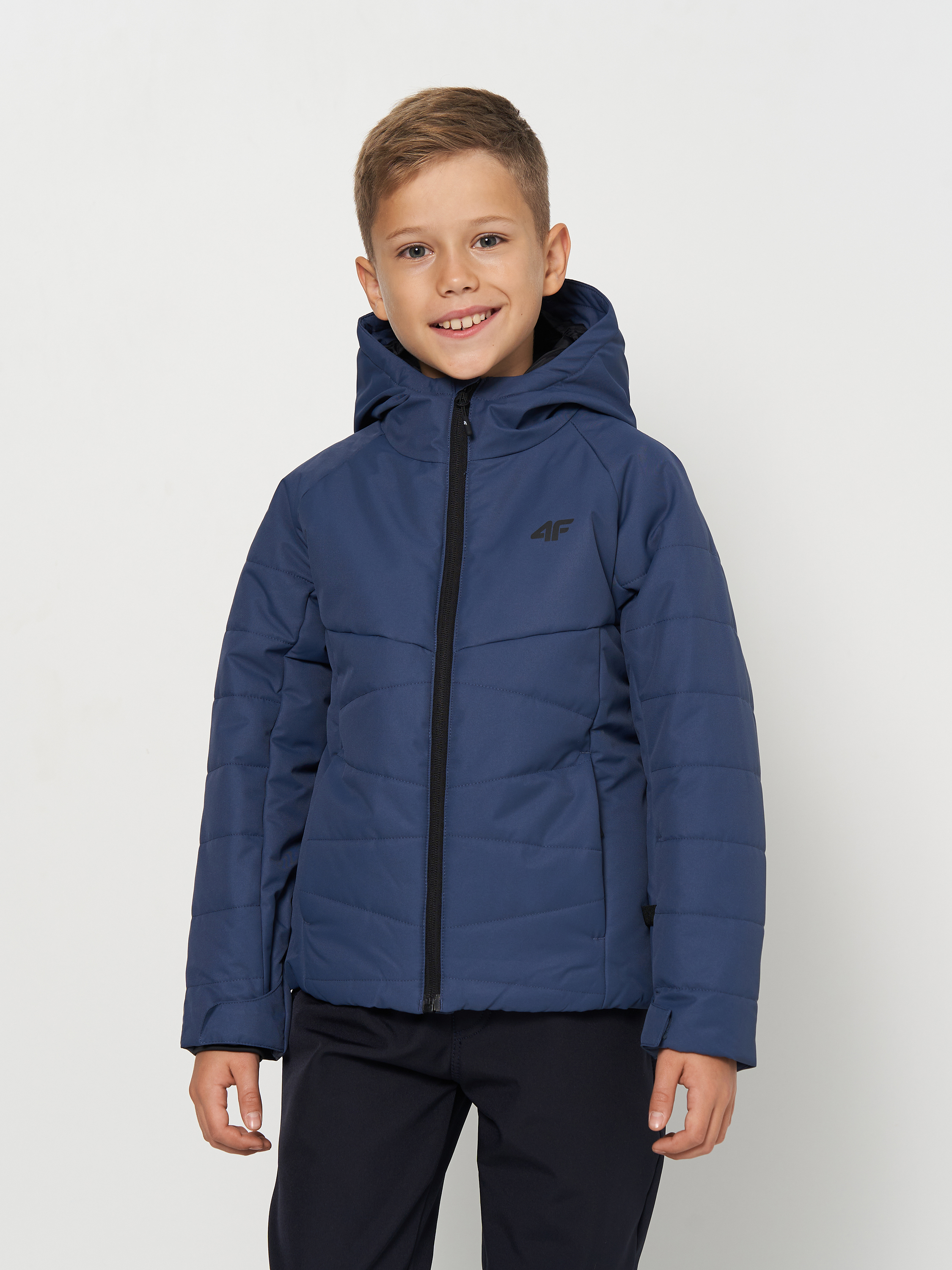 Акція на Дитяча демісезонна куртка для хлопчика 4F 4FJAW23TTJAM298-32S 134 см від Rozetka
