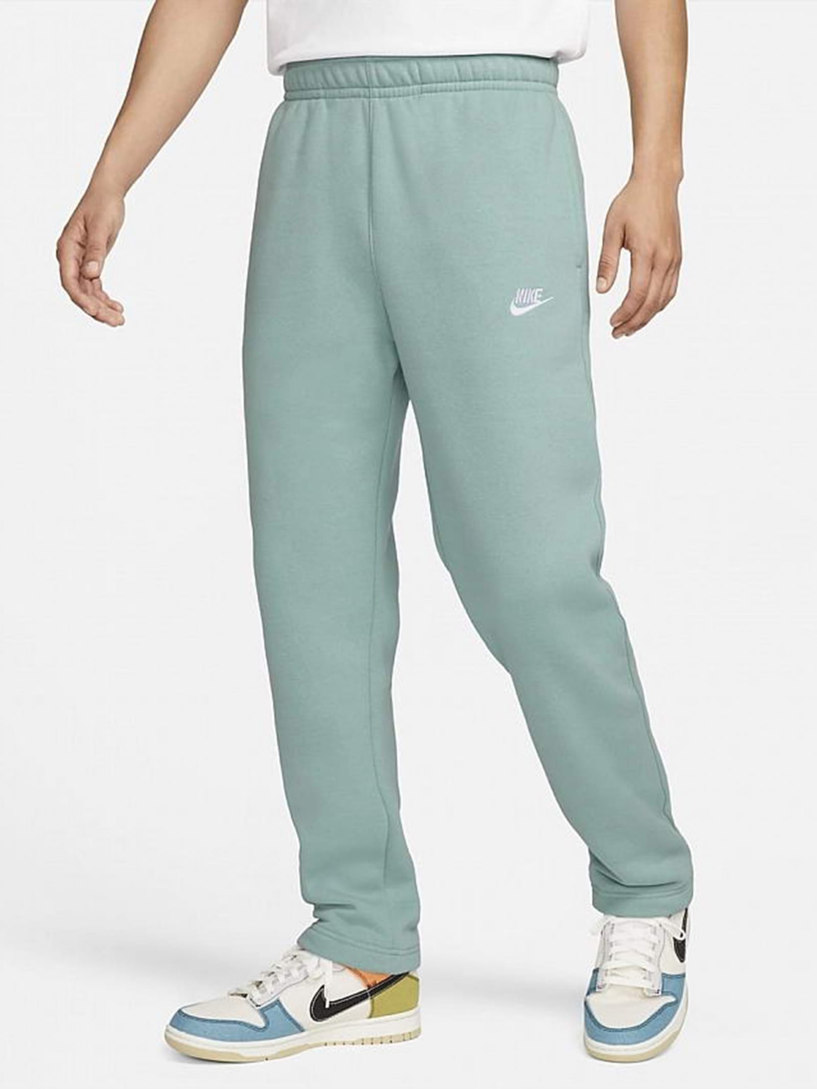 Акція на Спортивні штани чоловічі Nike M Nsw Club Pant Oh Bb BV2707-309 M Mineral/Mineral/White від Rozetka