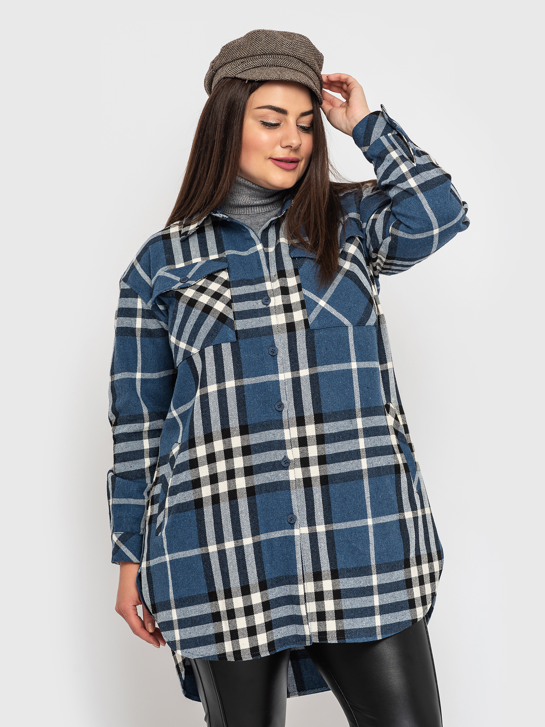 

Рубашка "Роуз" (синий)  (XXXL, Рубашка "Роуз" (синий) 54 (XXXL)