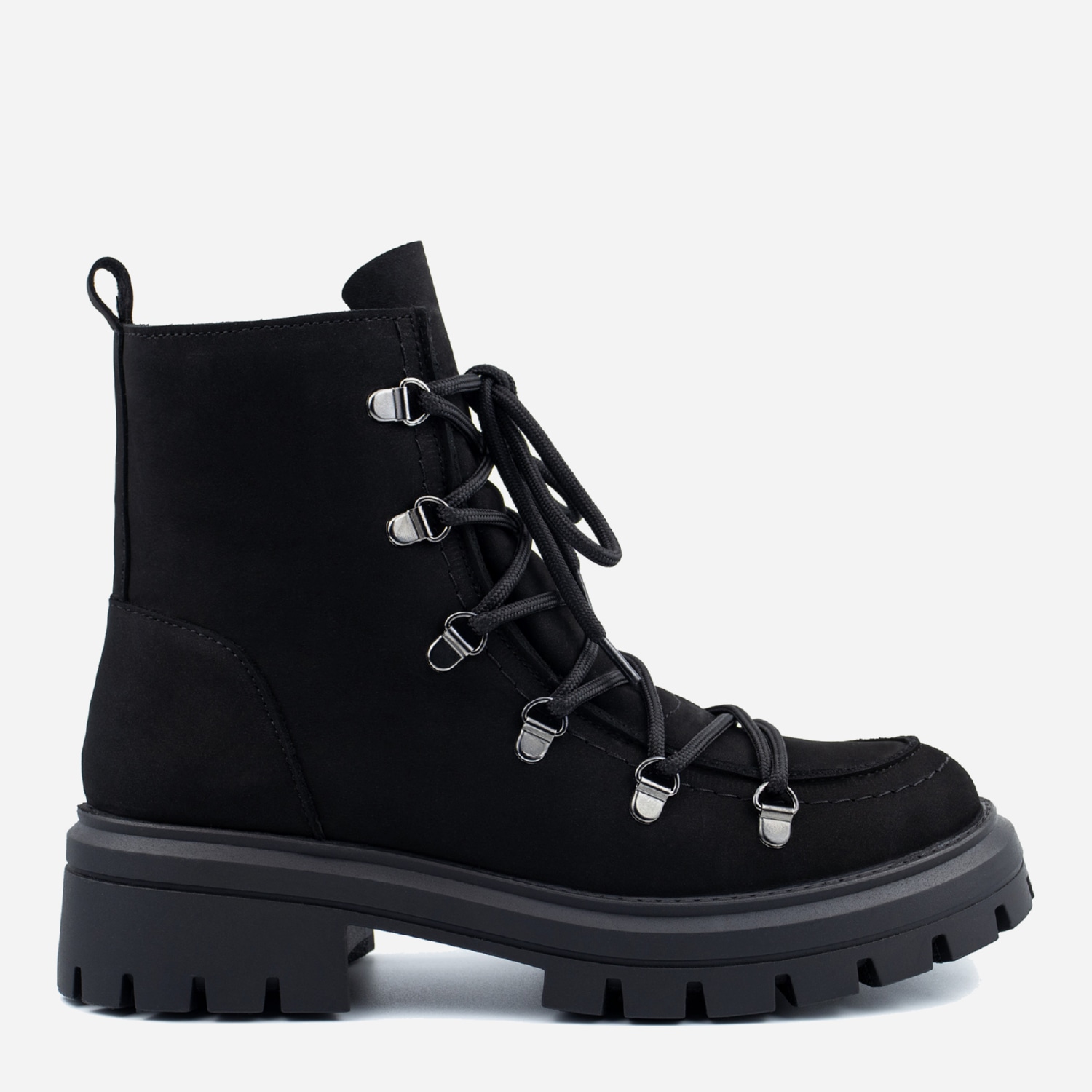 Акція на Жіночі зимові черевики високі Tuto Vzuto Adele 6503-1-N 40 25.5 см Чорні від Rozetka