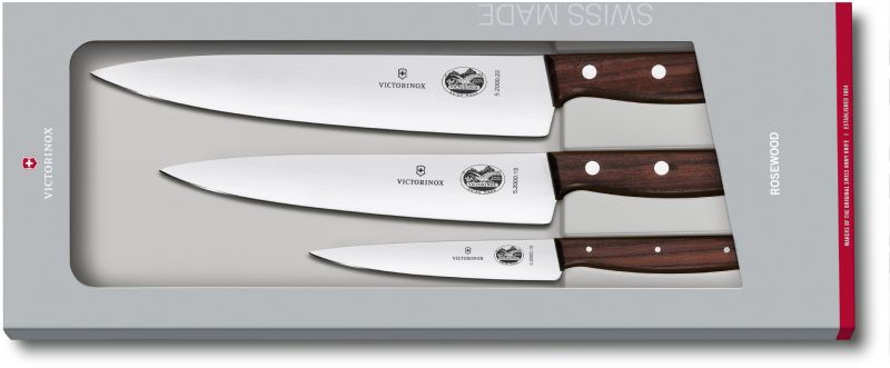 

Кухонный набор Victorinox Wood Carving Set 3 ножа с деревянной ручкой (12,19,22см) (GB) (51050.3G)