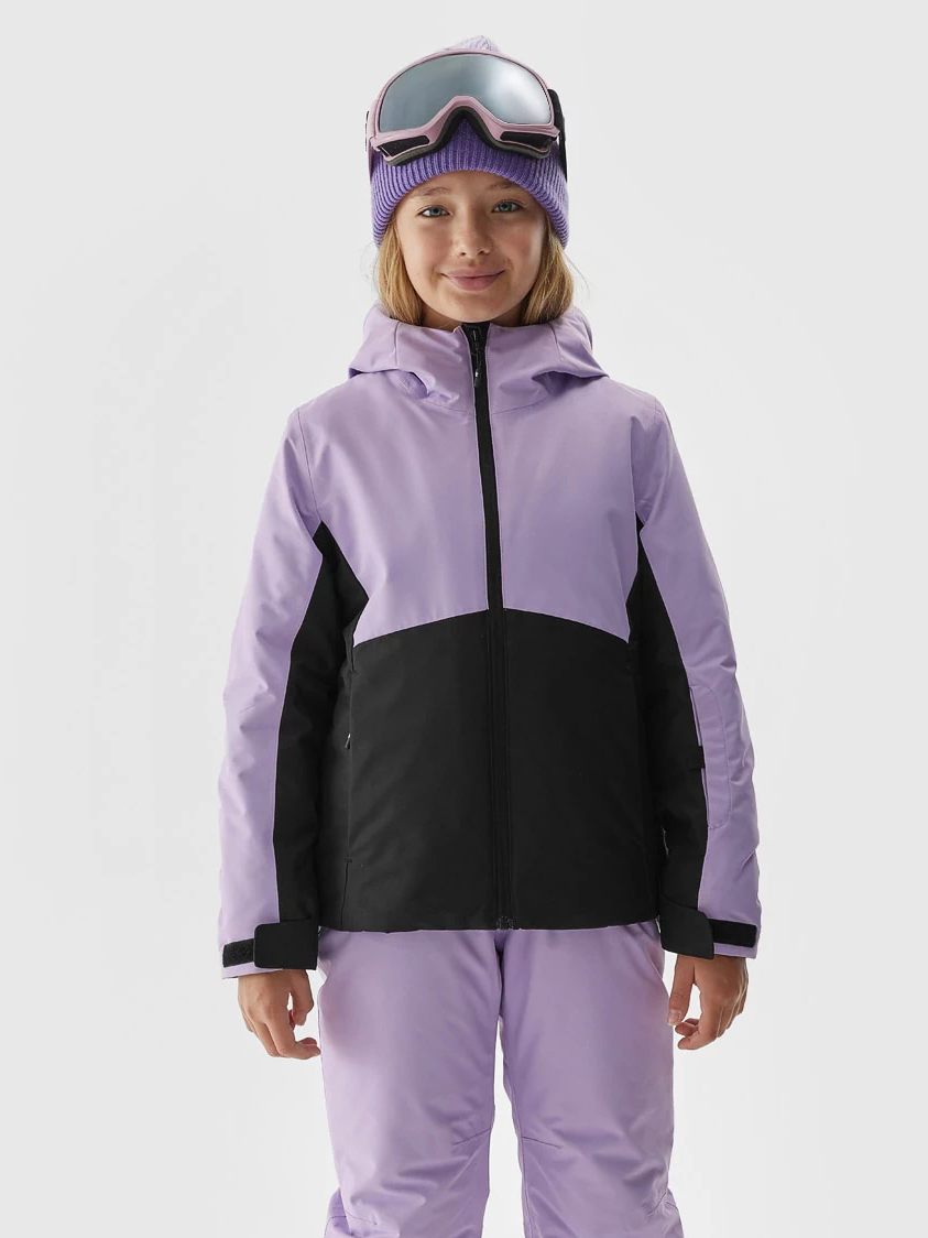 Акція на Підліткова зимова лижна куртка для дівчинки 4F 4FJAW23TTJAF292-52S 152 см Фіолетова від Rozetka