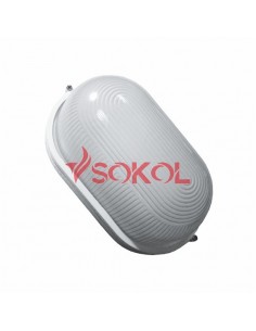 

Светильник банник Sokol LED-WPE 10w aluminium 1000Lm 6500K IP44 овал