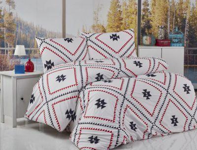 

Комплект постельного белья полуторный ранфорс BELIZZA kilim kirmizi