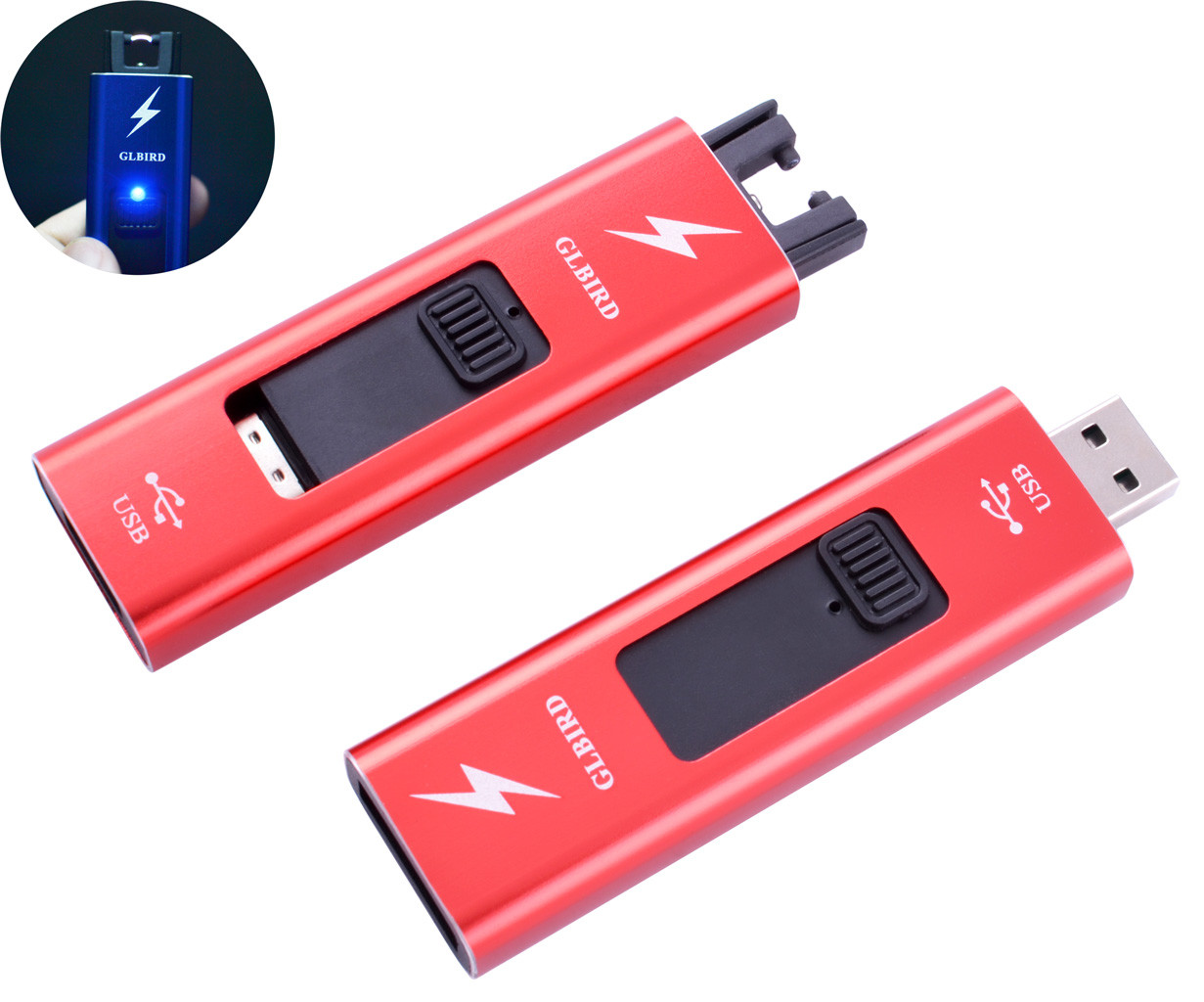 

Электроимпульсная зажигалка Glbird Red Type M