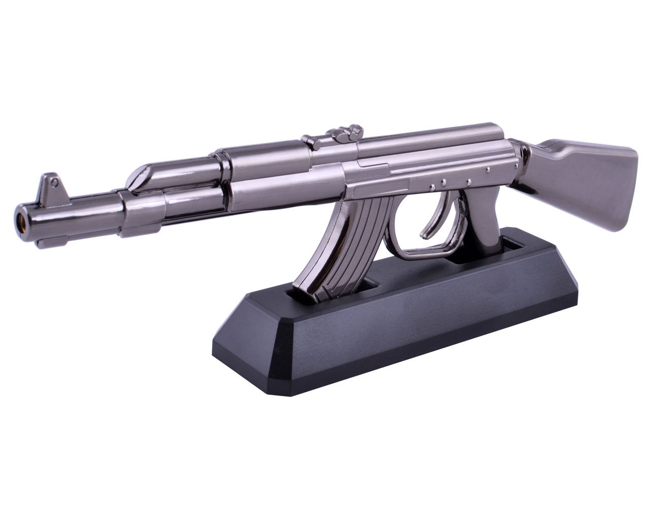 

Сувенирная зажигалка на подставке Автомат АК-47 (Турбо пламя) Max