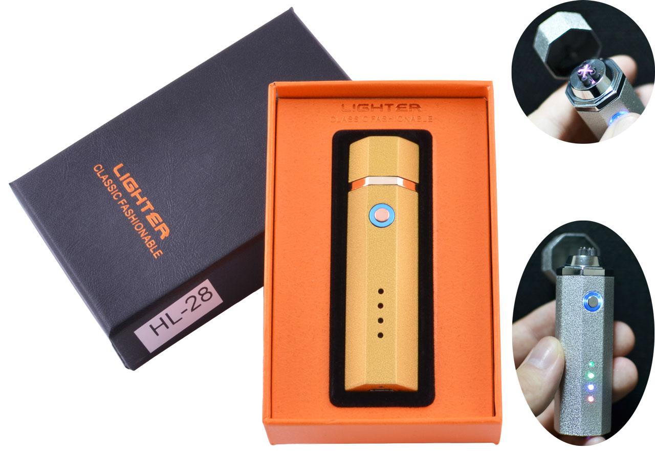 

Электроимпульсная зажигалка в подарочной упаковке Lighter (Двойная молния, USB) Lapse Gold