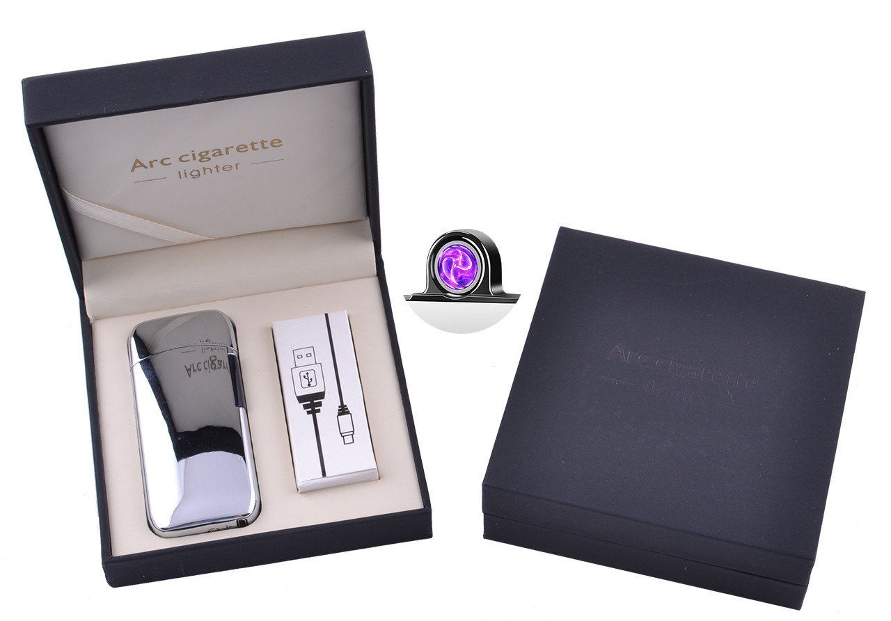 

Электроимпульсная зажигалка в подарочной коробке Lighter Mystic Silver
