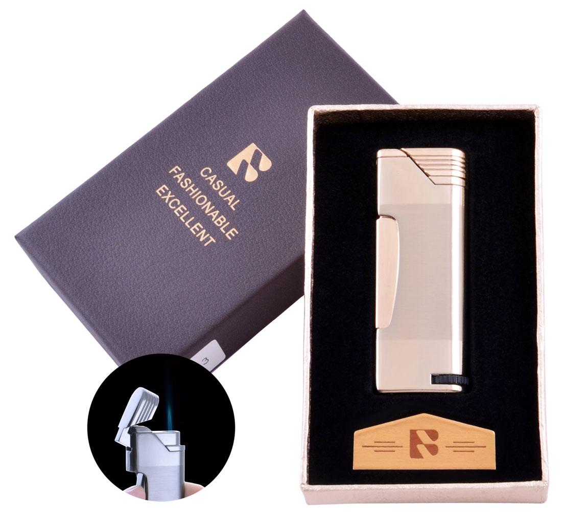 

Зажигалка в подарочной коробке Hero 7 (Острое пламя) Gold