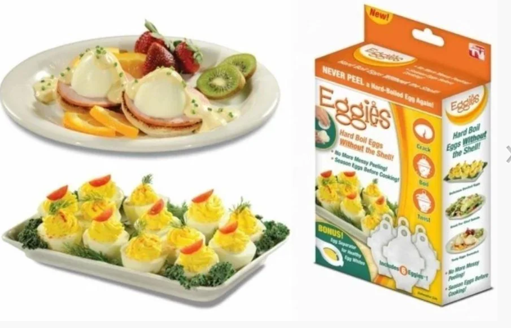 Формы для варки яиц без скорлупы Eggies (KG-2455) – фото, отзывы ...