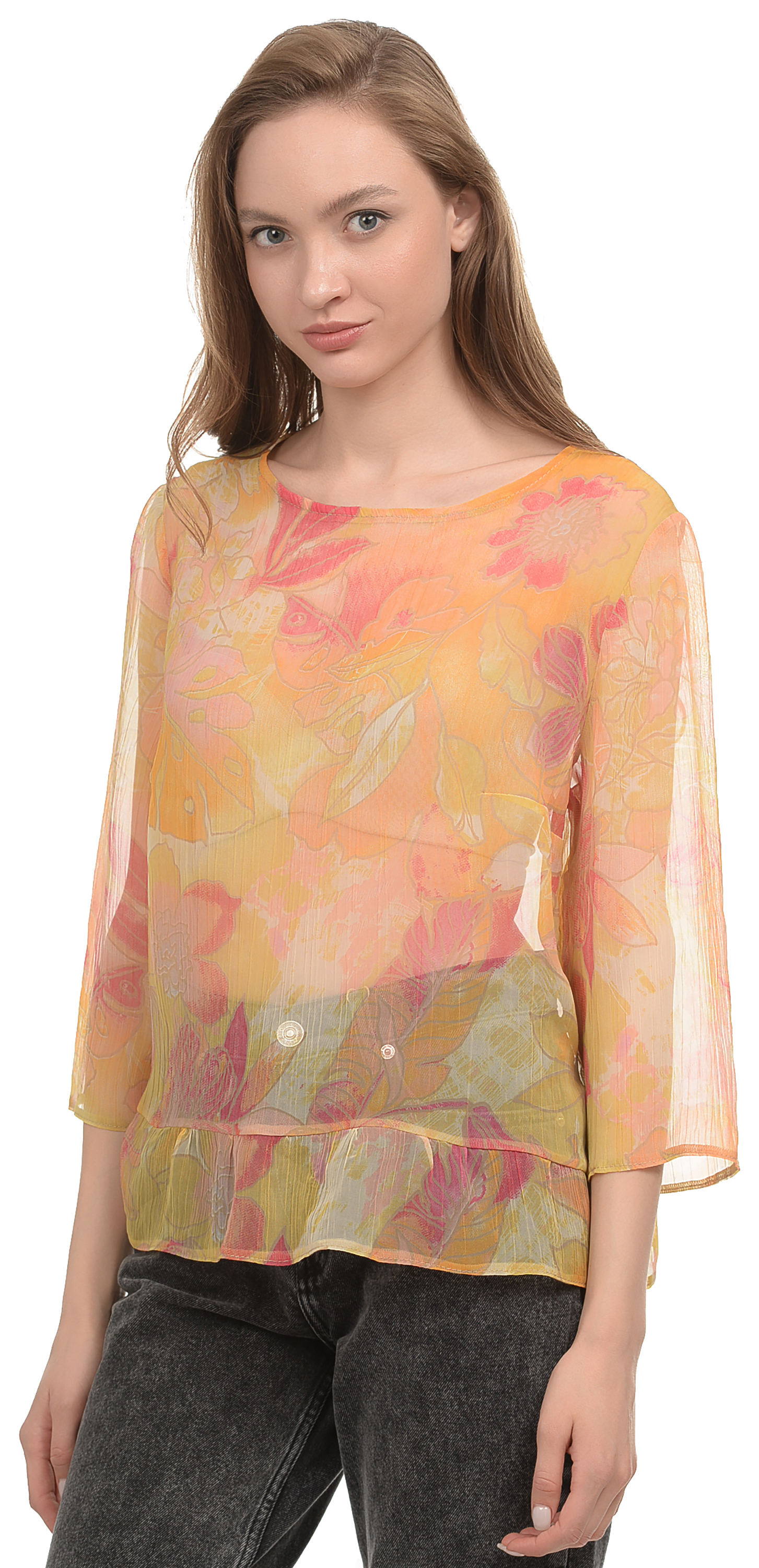 

Блузка Jakklin 3360  Желтая, Блузка Jakklin 3360 44 Желтая