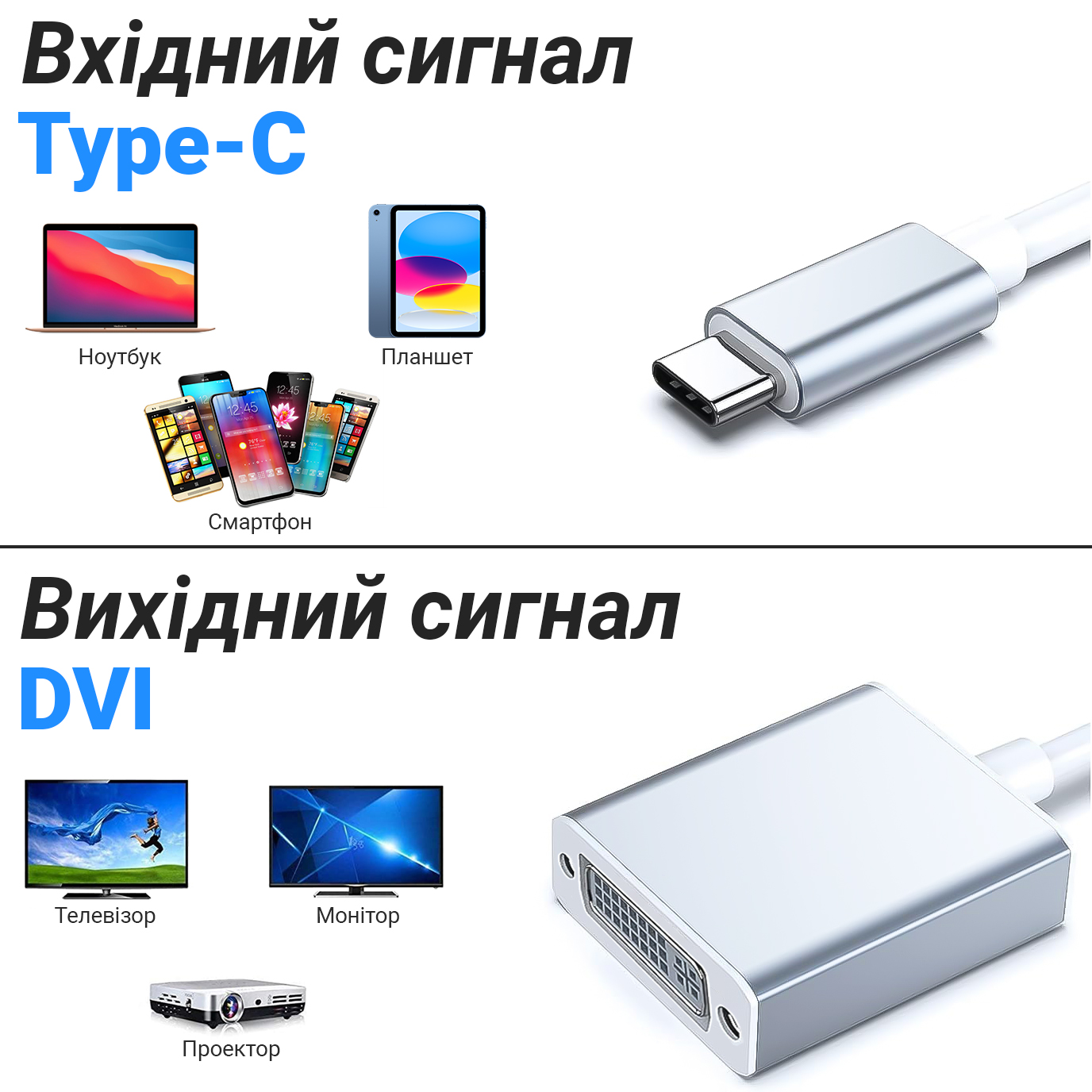 Адаптер, конвертер с Type-C на DVI для передачи видео Addap UC2DVI-01,  переходник для ноутбука, проектора, телевизора, FullHD 1080P – фото,  отзывы, характеристики в интернет-магазине ROZETKA от продавца: Gadget Geek  | Купить в