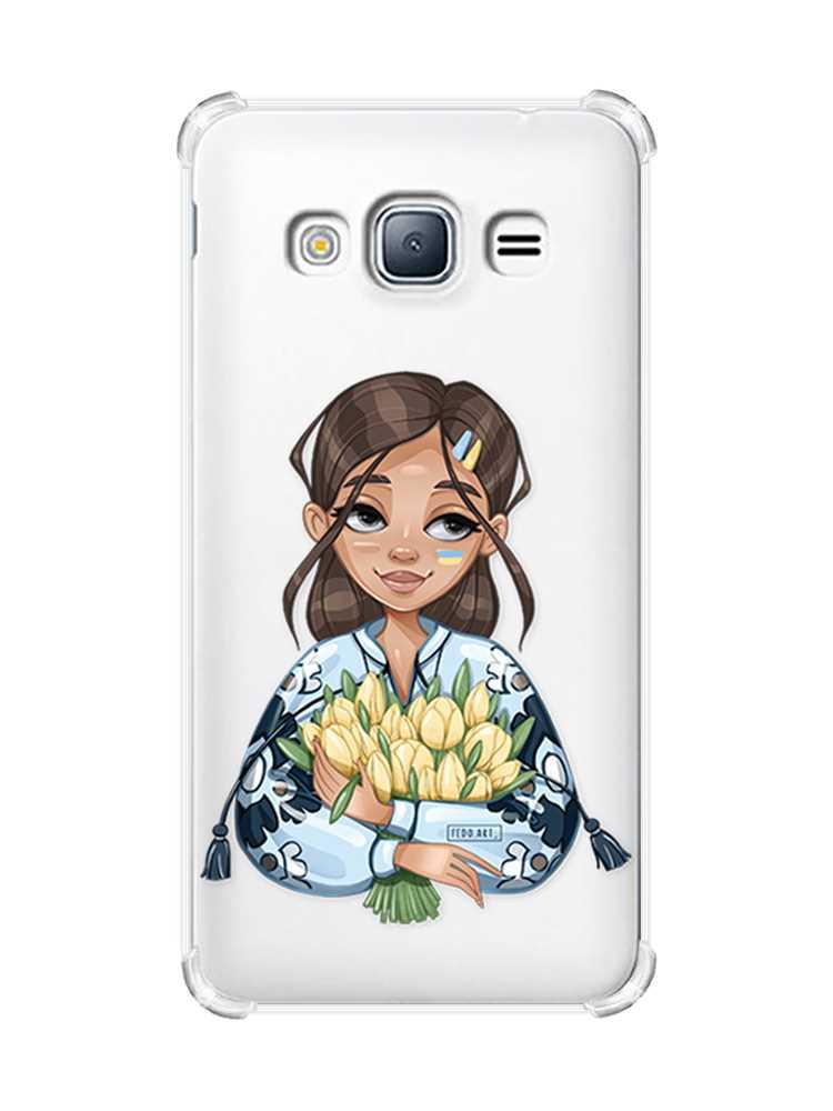 Чехол с утолщенными углами на Samsung Galaxy J3(2016) J310 :: Девушка с ...