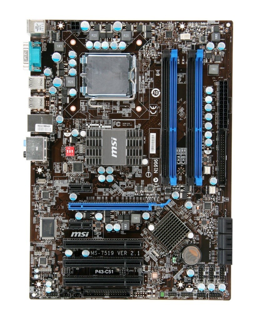 Материнская плата Socket 775 MSI P43-C51 ( MS- 7519 ) ( s775, 4 СЛОТА ...