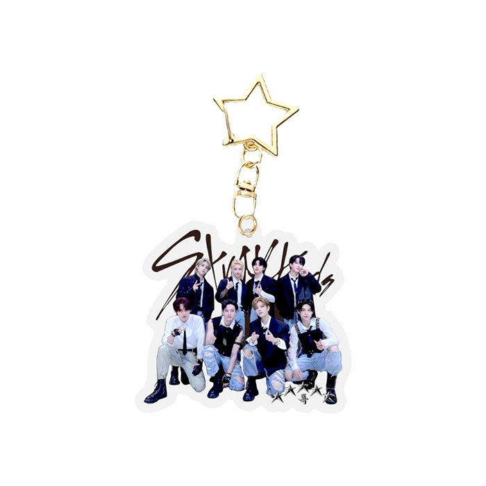 Брелок акриловий Стрей Кідс Stray Kids із застібкою-зіркою (22959 ...