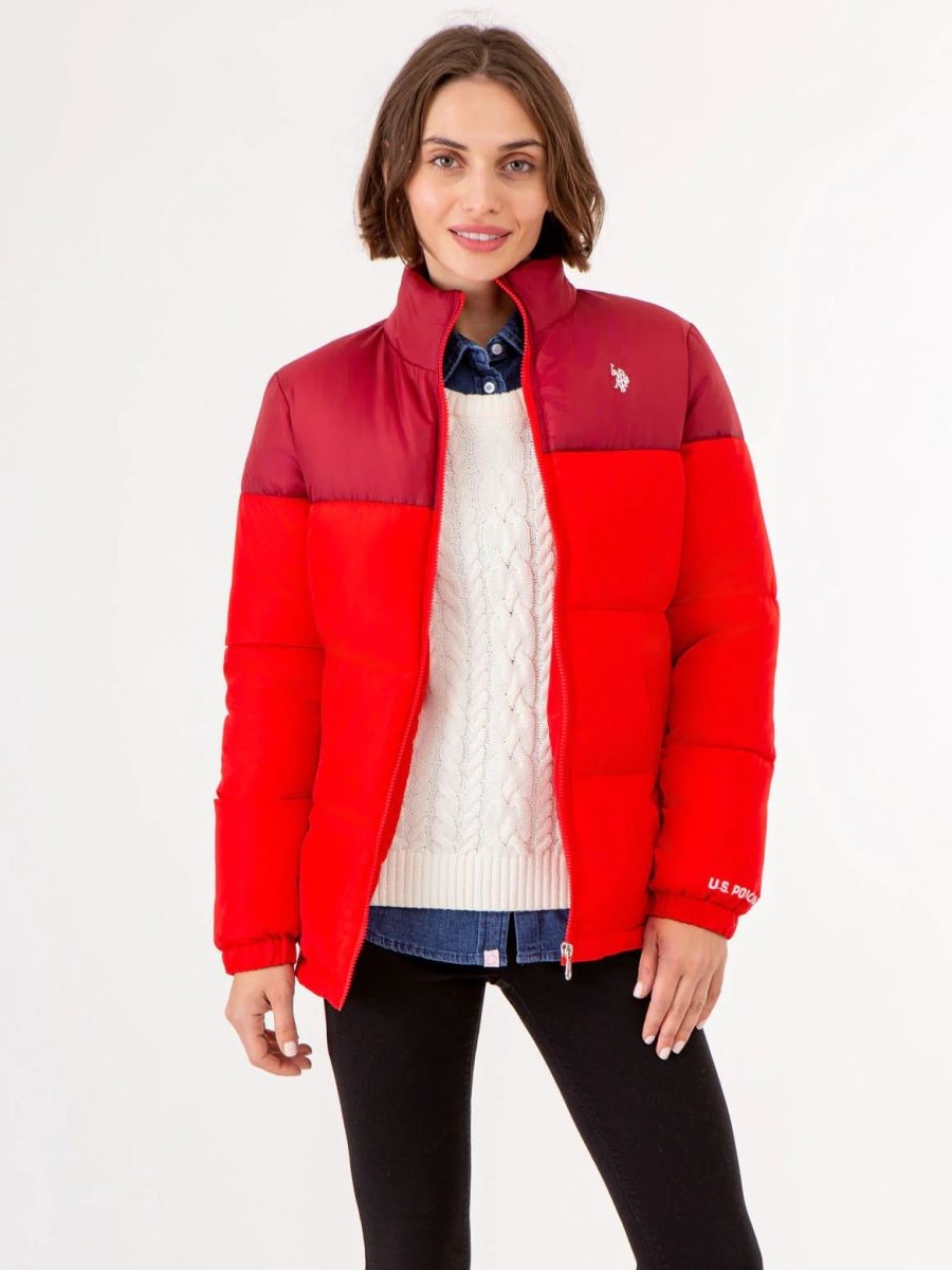 Акція на Куртка жіноча U.S. Polo Assn 239739912 XS Червона від Rozetka