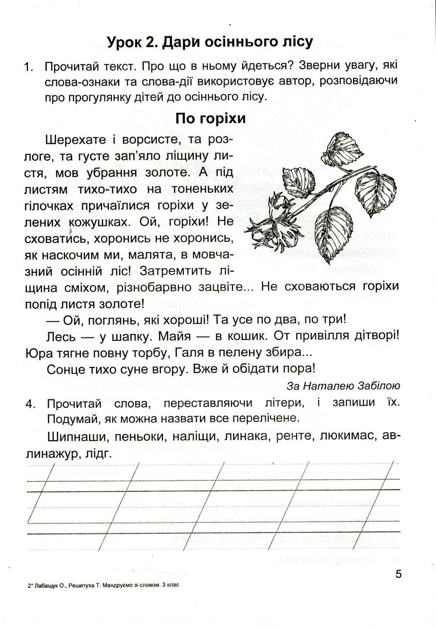 Мандруємо зі словом 3 клас. Зошит з розвитку мовлення (за прогр.  О.Савченко). О.Лабащук. Т.Решетуха. Підручники і посібники – фото, отзывы,  характеристики в интернет-магазине ROZETKA от продавца: Интеллект | Купить  в Украине: Киеве,