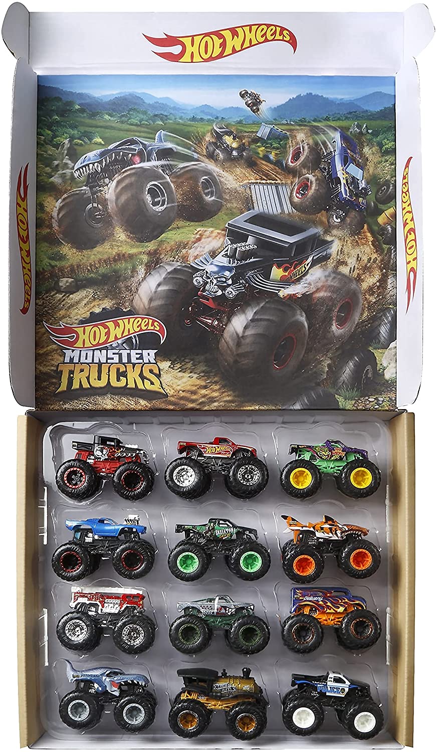 Машинки Хот Вилс Монстр Трак 12 шт Monster Trucks Hot Wheels GGC61 – фото,  отзывы, характеристики в интернет-магазине ROZETKA от продавца:  ActionToyStore | Купить в Украине: Киеве, Харькове, Днепре, Одессе,  Запорожье, Львове