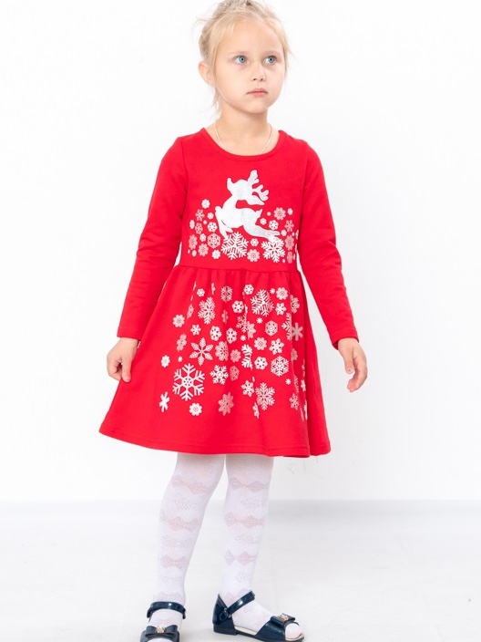 Акція на Дитяча тепла сукня для дівчинки Носи своє 1540230 104 см Червона (сніжинки) (p-7472-143142) від Rozetka
