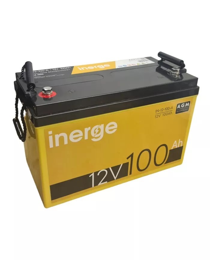 Тяговой Аккумулятор Глубокой Разрядки AGM 12V 100Ah Inerge – фото ...