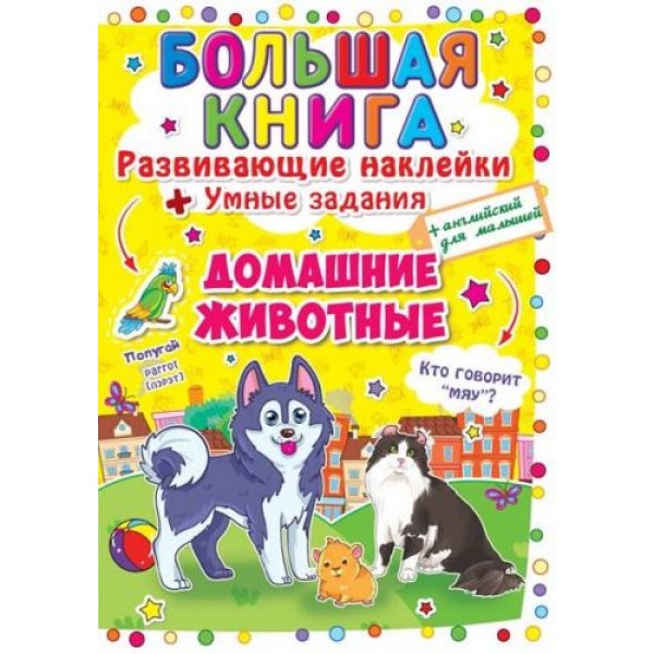 

Большая книга "Развивающие наклейки. Умные задания. Домашние животные" (рус) F00014815