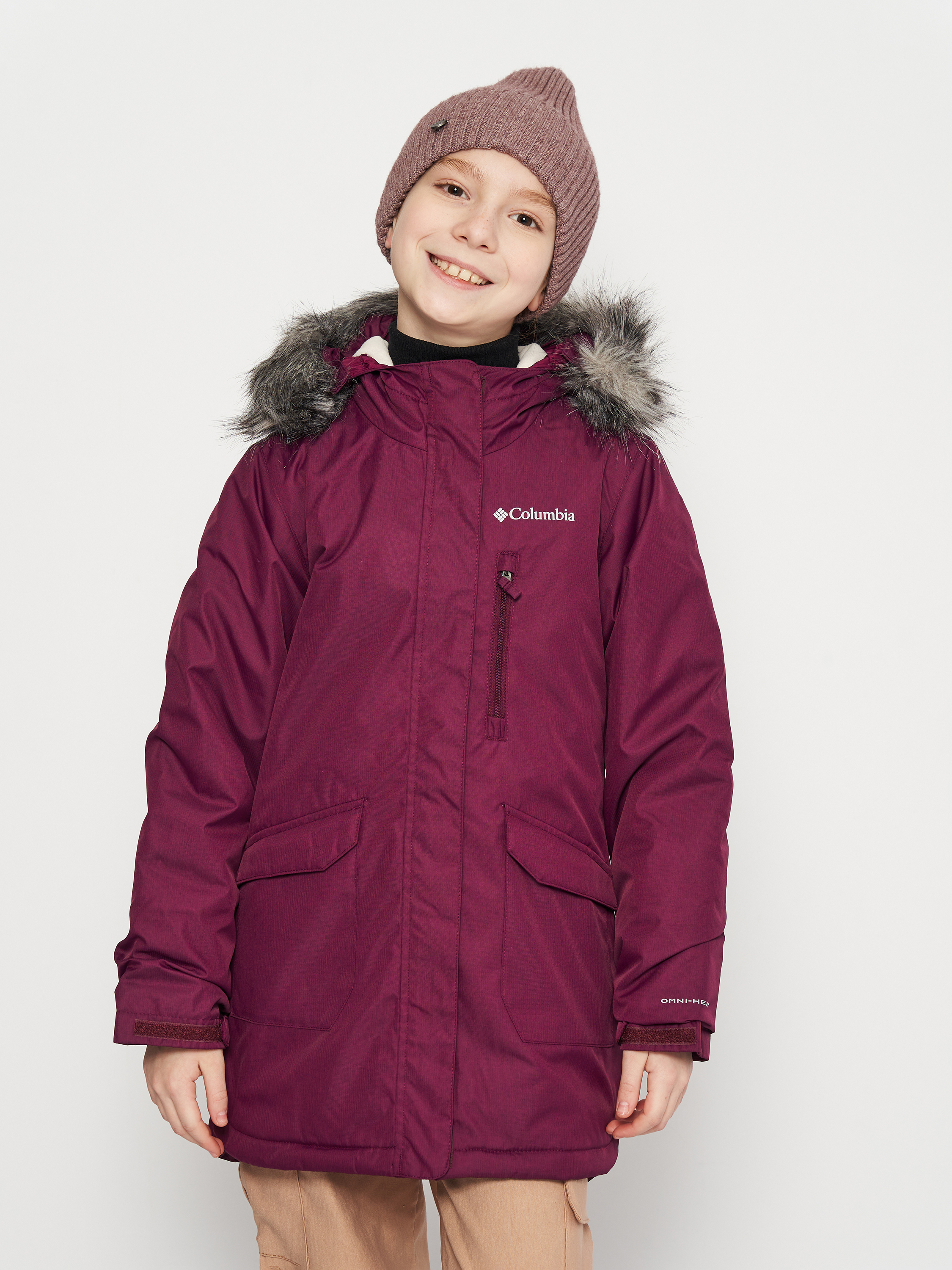 Акція на Дитяча зимова куртка-парка для дівчинки Columbia Suttle Mountain™ Long Insulated Jkt 1954571-616 134-140 см (S) Ожинова від Rozetka