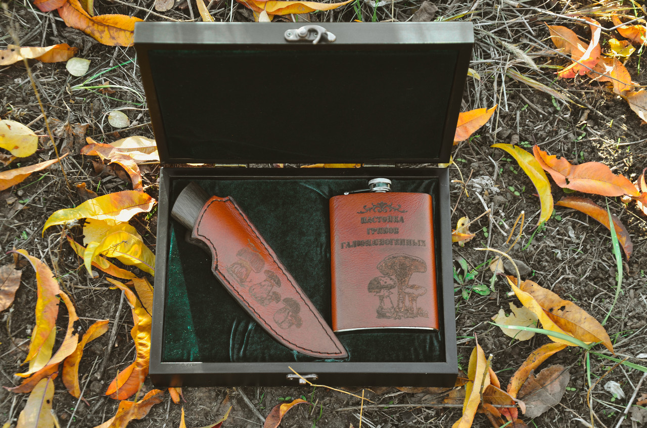 

Подарочный набор R.A. Knives Грибник в кейсе