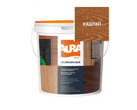 

Лазурь-лак алкидный AURA COLOR WOOD AQUA для древесины каштан 0,75л