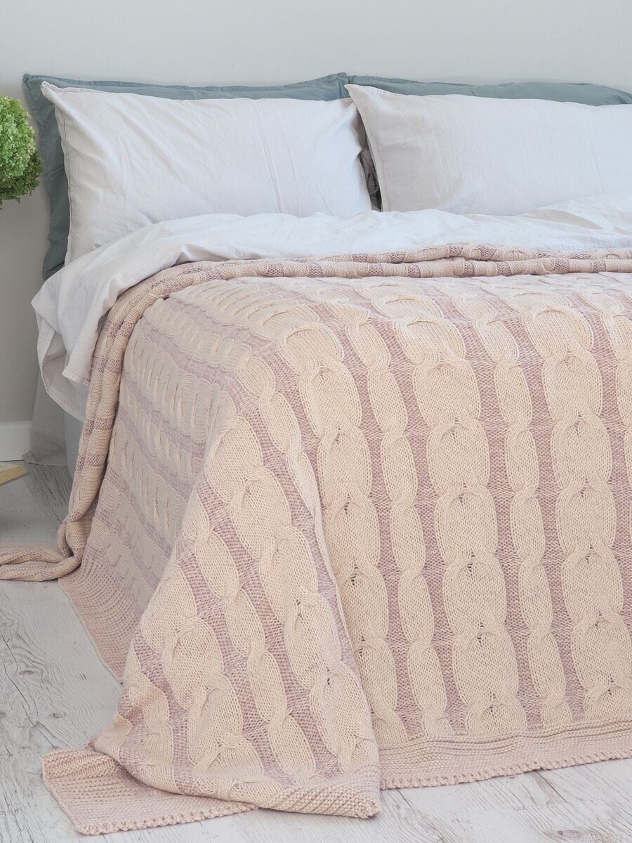 

Покривало 220x240 BETIRES JADORE POWDER (50% хлопок, 50% акрил) 700484