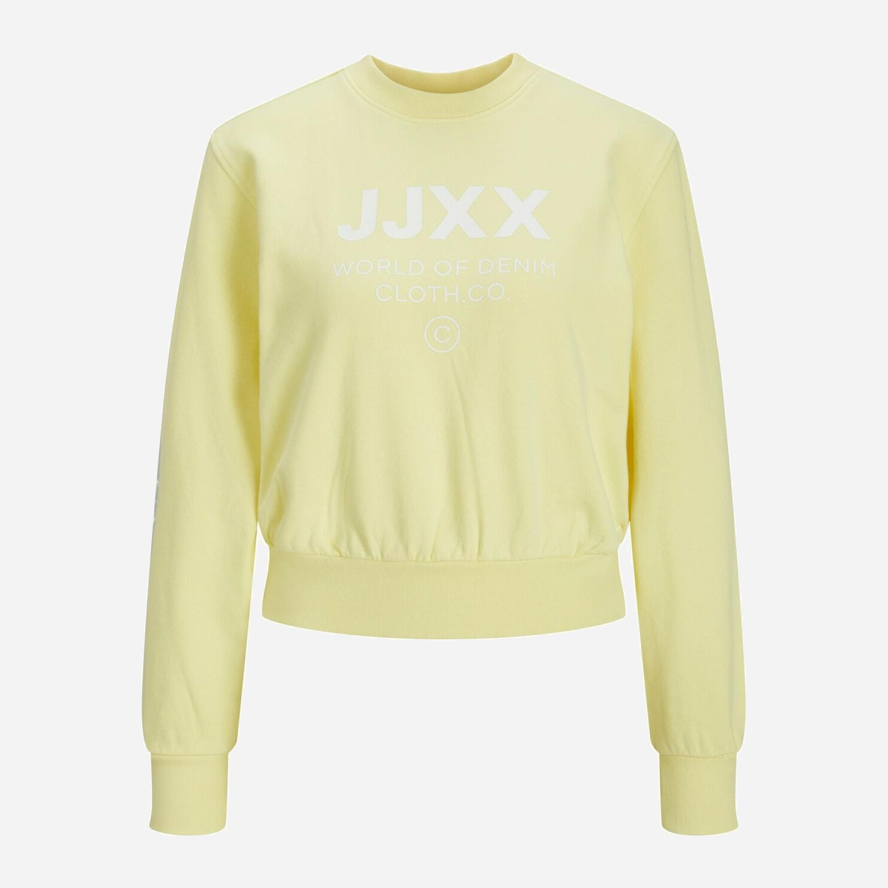 Акція на Світшот жіночий JJXX 12200366_yellow S Жовтий з білим від Rozetka