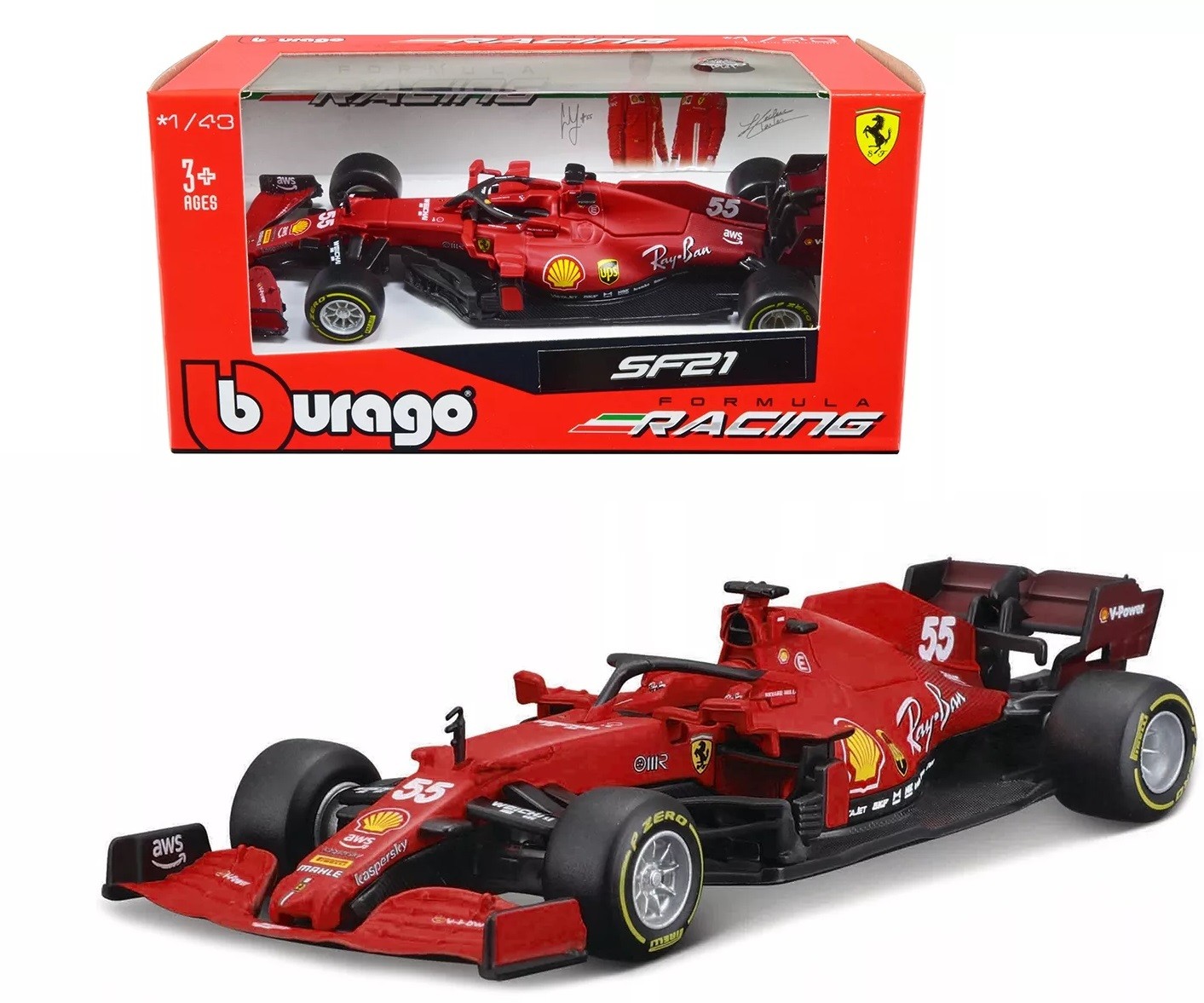 Коллекционная модель Bburago Ferrari Scuderia F1 NO.55 из металла (масштаб  1:43) red – фото, отзывы, характеристики в интернет-магазине ROZETKA от  продавца: Moby | Купить в Украине: Киеве, Харькове, Днепре, Одессе,  Запорожье, Львове