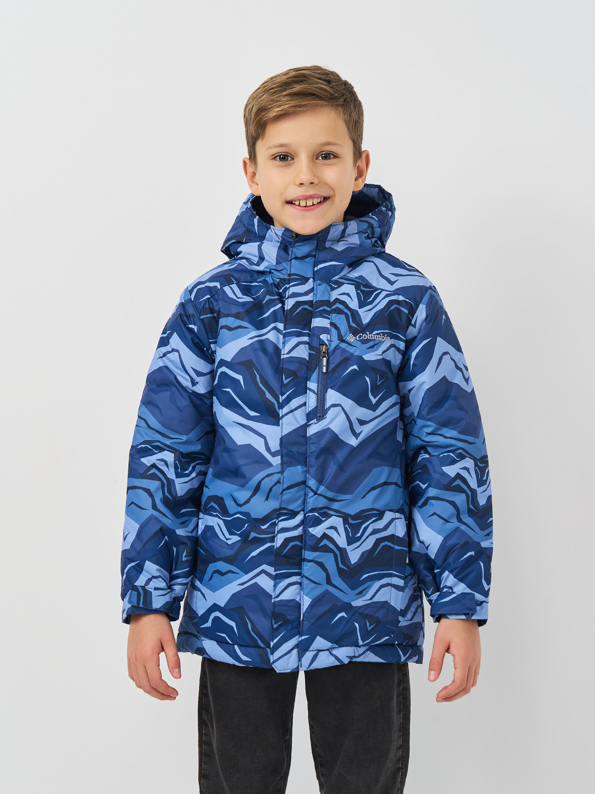 Акція на Підліткова демісезонна куртка для хлопчика Columbia Alpine Free Fall™ II Jacket 1863451-468 158-164 см (L) Темно-синя від Rozetka