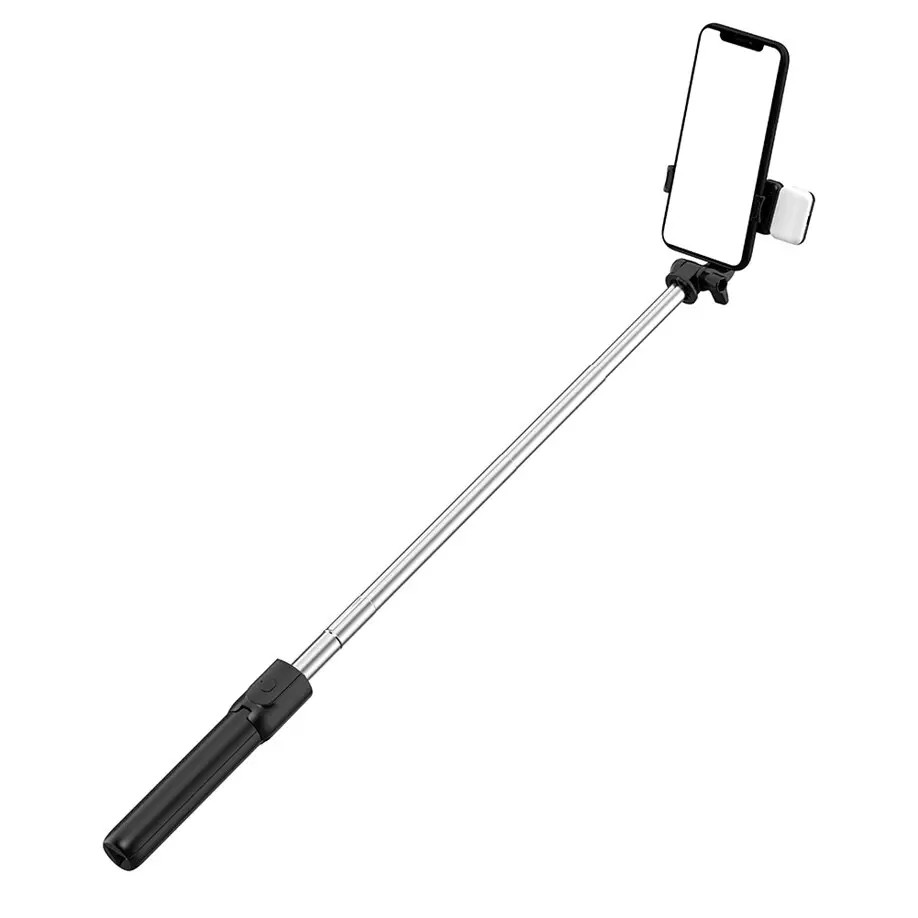 Селфи палка штатив монопод для телефона с Bluetooth пультом и подсветкой  Selfie Stick R1S Чёрный – фото, отзывы, характеристики в интернет-магазине  ROZETKA от продавца: 1Shine | Купить в Украине: Киеве, Харькове, Днепре,