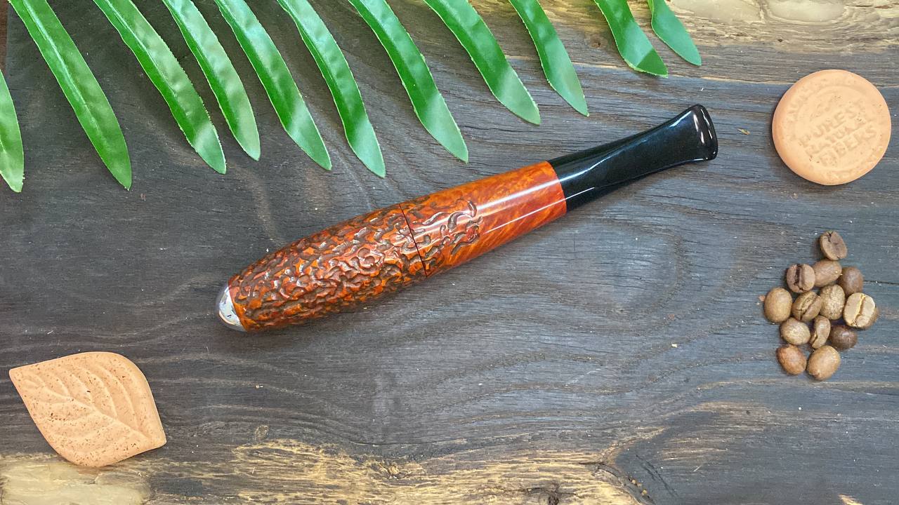 Трубка ручной работы Сигара из дерева бриара 165 мм Freehand KAFpipe ...