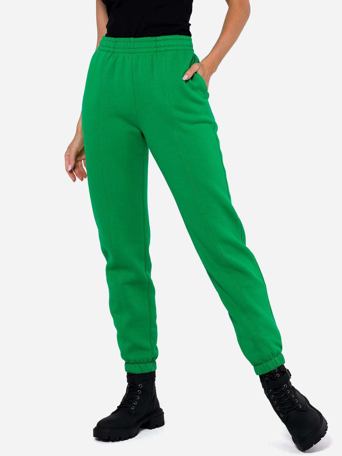 Акція на Спортивні штани жіночі Made Of Emotion M760 S Зелені від Rozetka