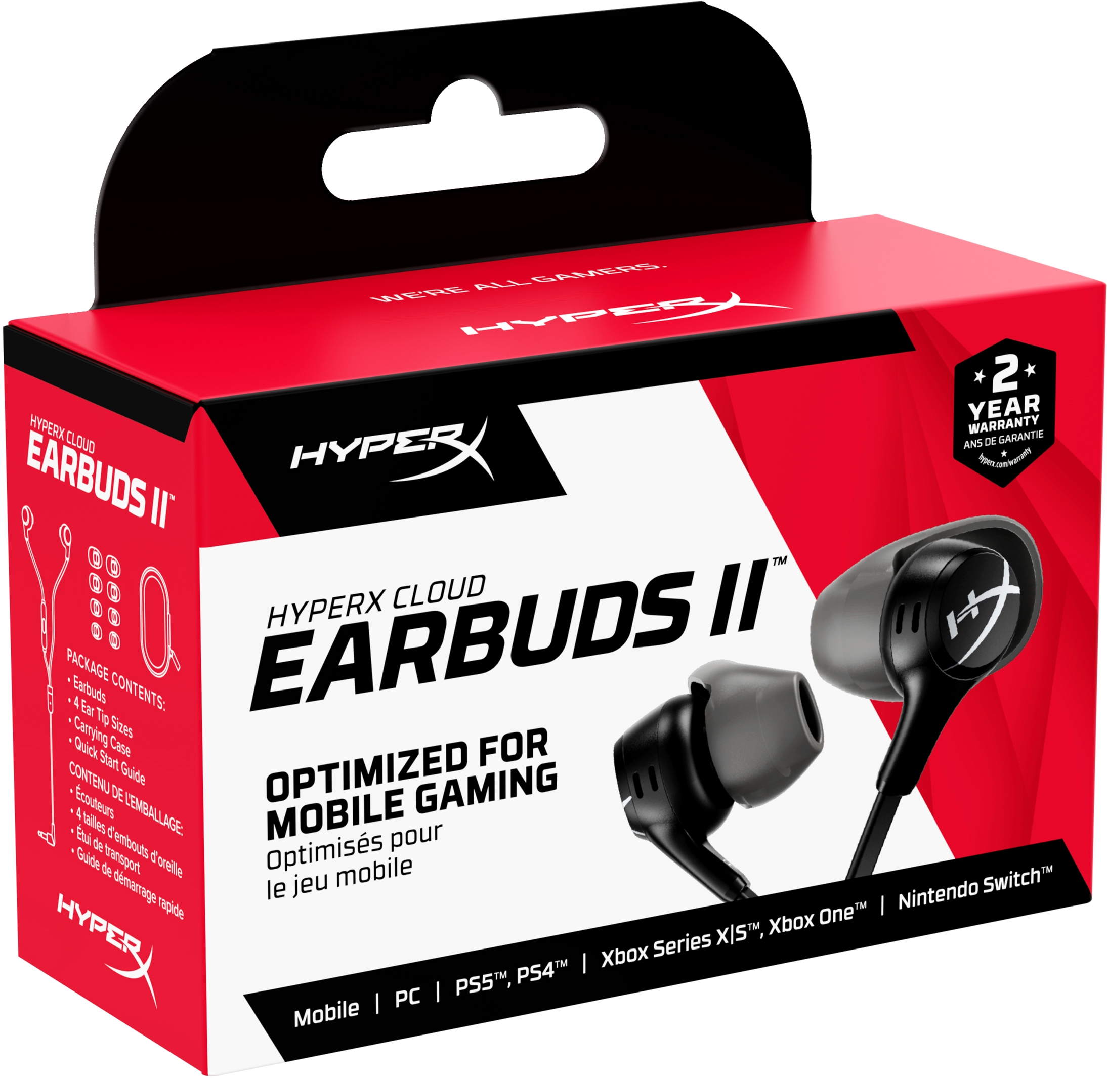 Наушники HyperX Cloud Earbuds II Black (70N24AA) купить в интернет-магазине  ROZETKA - Наушники HyperX Cloud Earbuds II Black (70N24AA) по низкой цене в  Киеве, Харькове, Днепре, Одессе, Запорожье, Львове, Украине