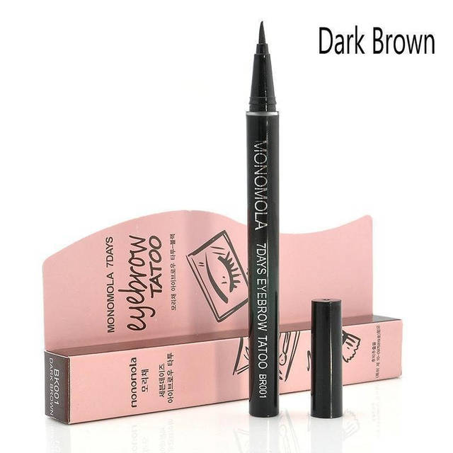 GOSH карандаш для бровей Brow Hair Stroke 24H Semi-Tattoo Ink Pen Grey Brown, 1 мл