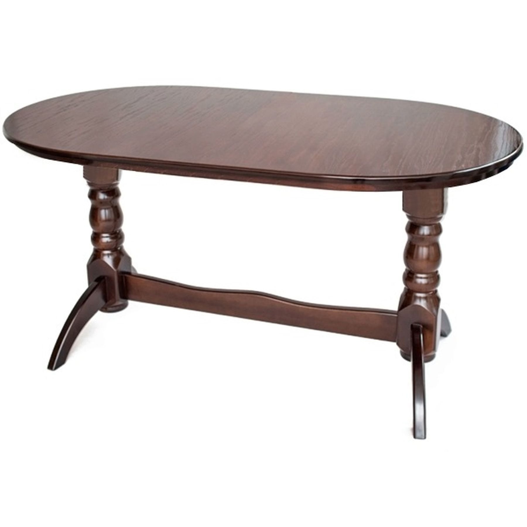 

Стол обеденный в гостиную, кухню Гостиный 120x70 на двух ножках МДФ, натуральный шпон, дерево Italian коричневый Pavlyk