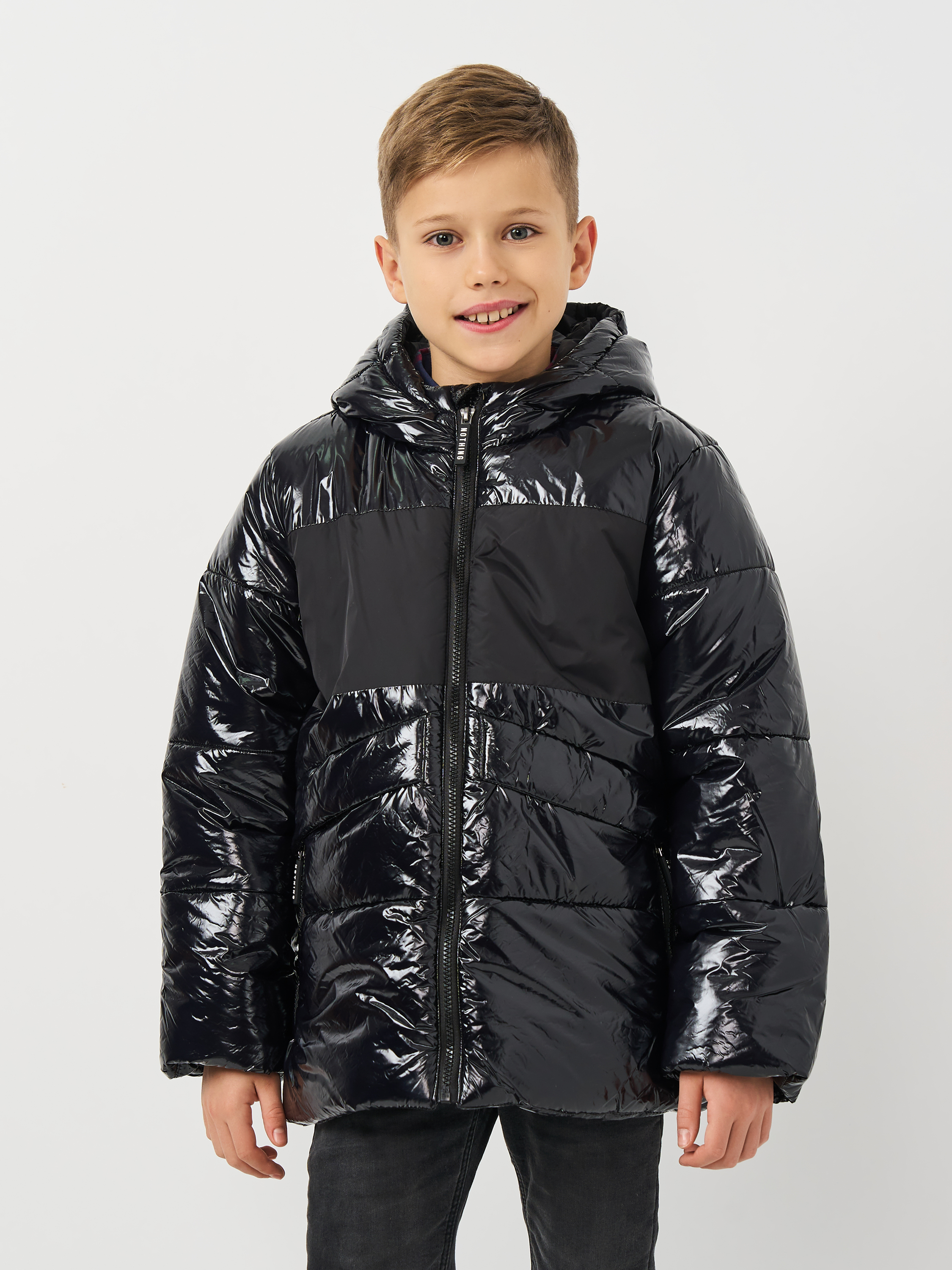 Акція на Куртка зимова дитяча Coccodrillo Outerwear Boy Kids ZC3152103OBK-021 116 см Чорна від Rozetka