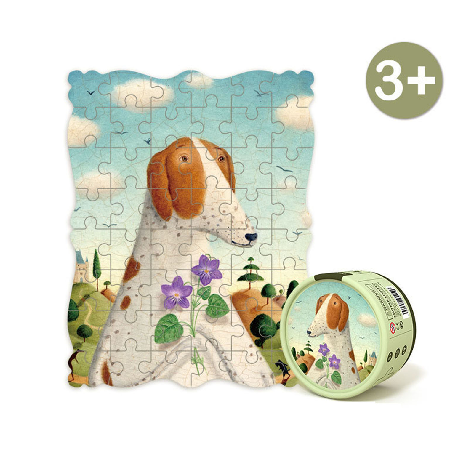 

Арт-пазл "Собачка с букетом" MiDeer Toys MD3115