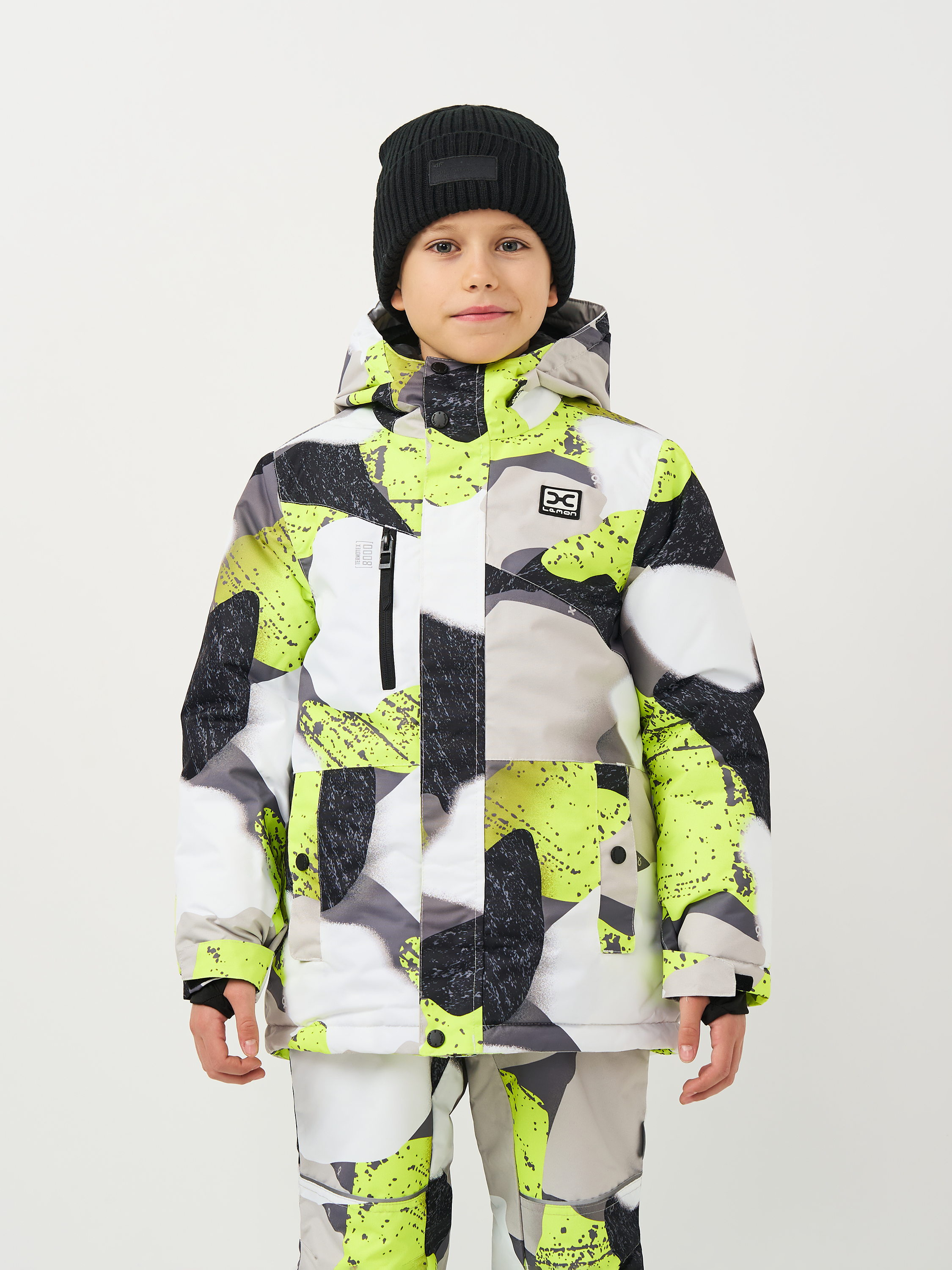 Акція на Куртка лижна зимова дитяча Lemon Outerwear Snow&Ski Boy ZL3152109OSB-022 116 см Різнокольорова від Rozetka