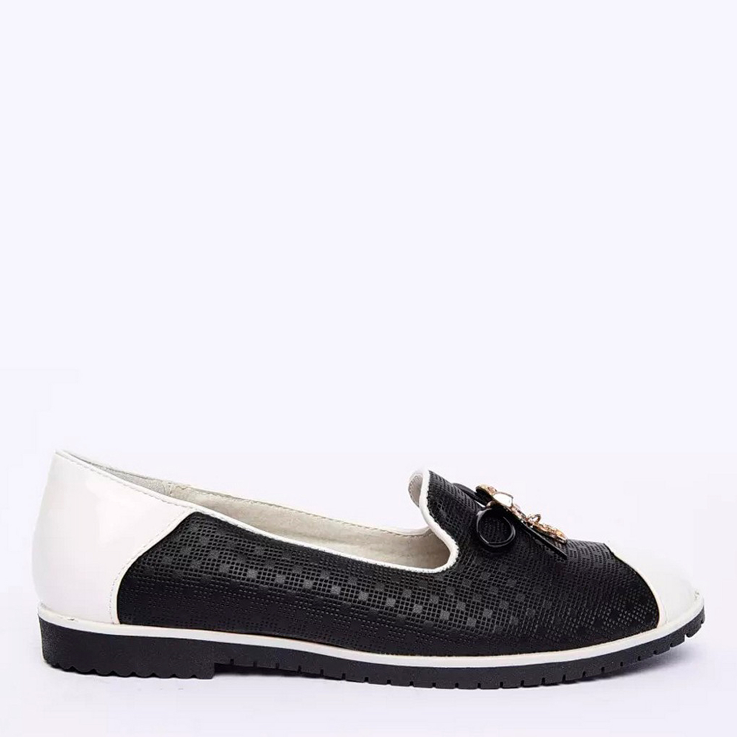Акція на Підліткові туфлі для дівчинки Winiko PVM-155-7-Black-and-white 36 Чорно-білі від Rozetka