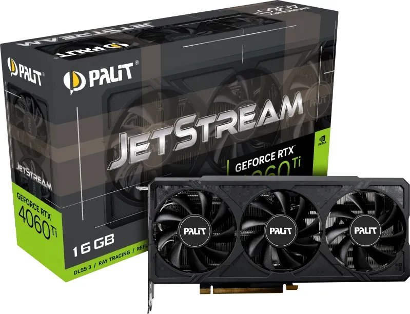 Відеокарти Palit GeForce RTX 4060 Ti купити в Києві: ціна, відгуки