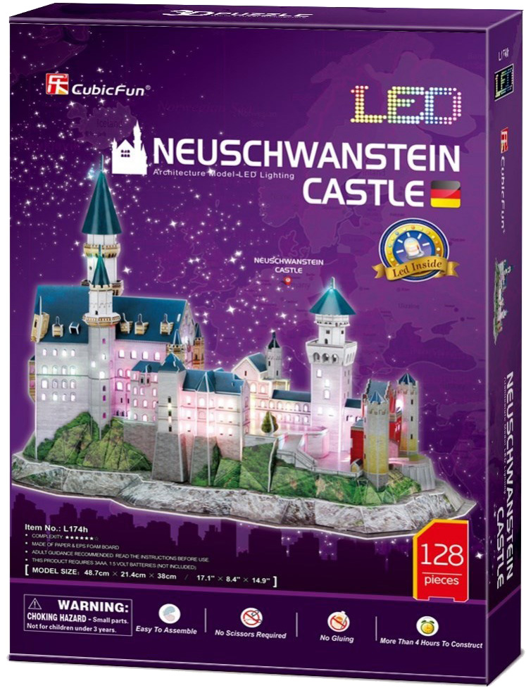Cubicfun de Puzzle en 3D du Château de Neuschwanstein L174h Avec