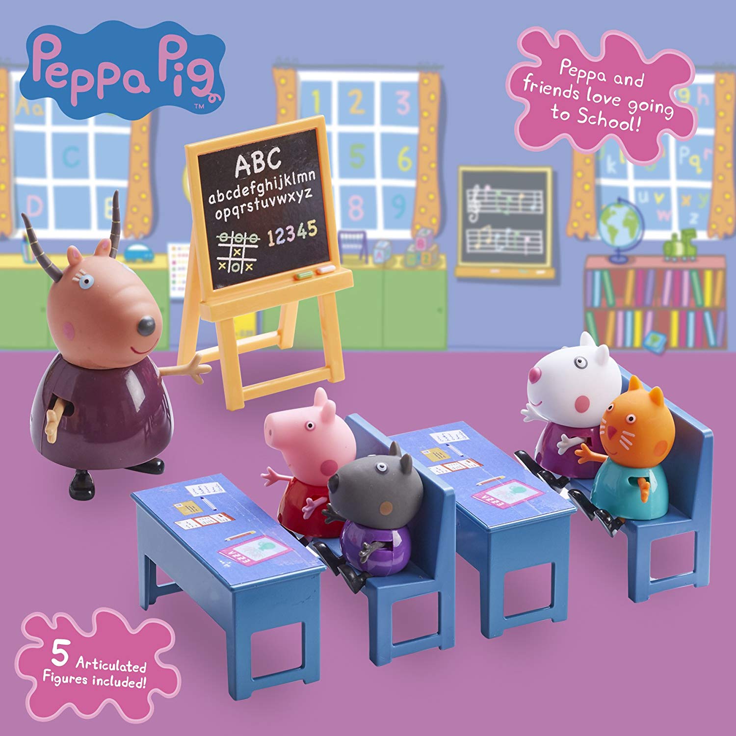 Peppa hot sale classroom playset