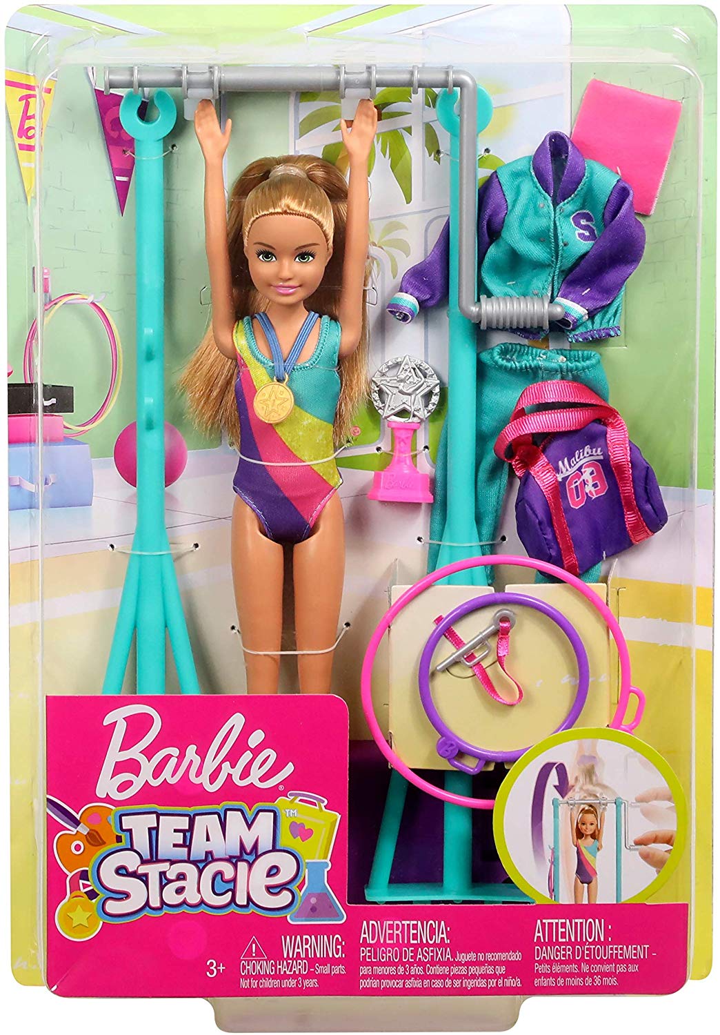 Игровой набор Кукла Барби Стейси гимнастка Barbie Team Stacie Doll  Gymnastics Playset with Accessories (GBK59) – фото, отзывы, характеристики  в интернет-магазине ROZETKA от продавца: Вuy here | Купить в Украине:  Киеве, Харькове,