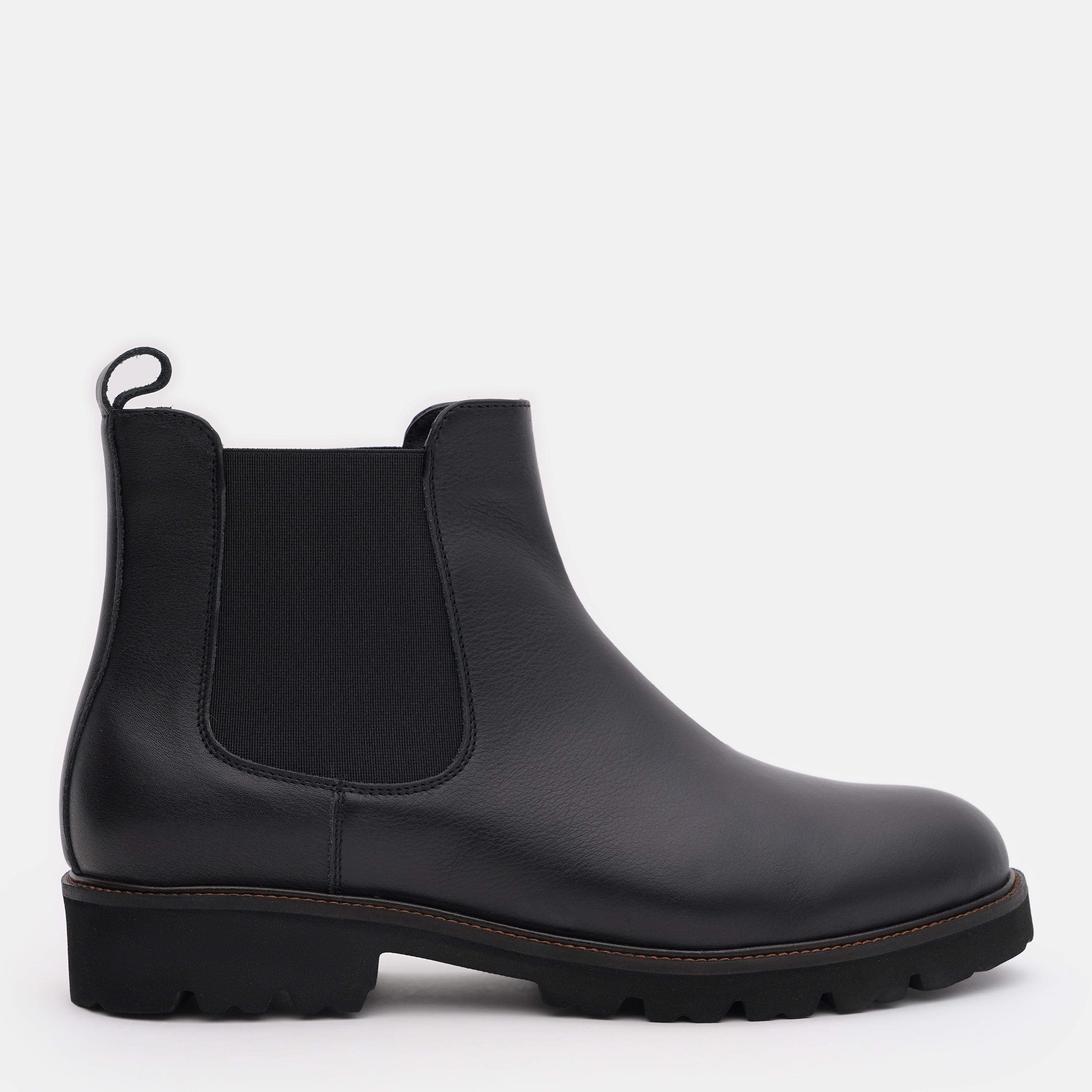 Акція на Чоловічі зимові челсі Prime Shoes 745 Black Leather 16-745-30131 42 28 см Чорні від Rozetka