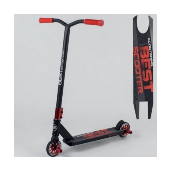 

Самокат трюковый Best Scooter 48952 с Пегами Черный с Красным
