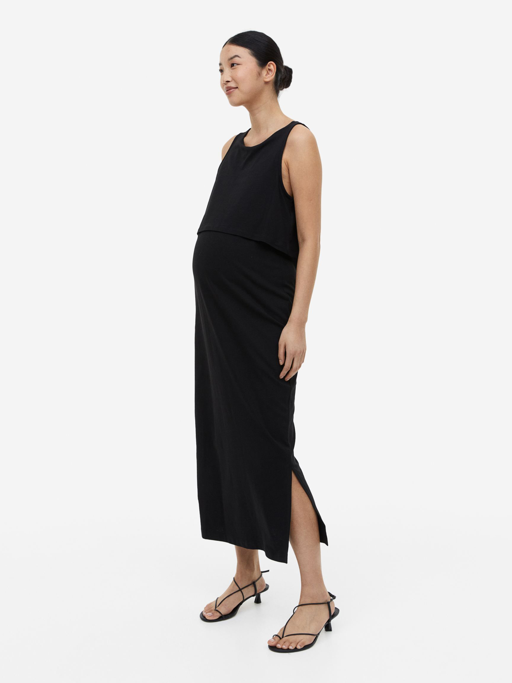Акція на Плаття для вагітних міді літнє H&M 1060000ral XL Чорне від Rozetka